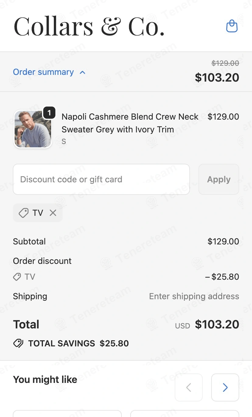 Collars and Co coupon code: 20% off with TV. Tested and valid as 6 months ago.