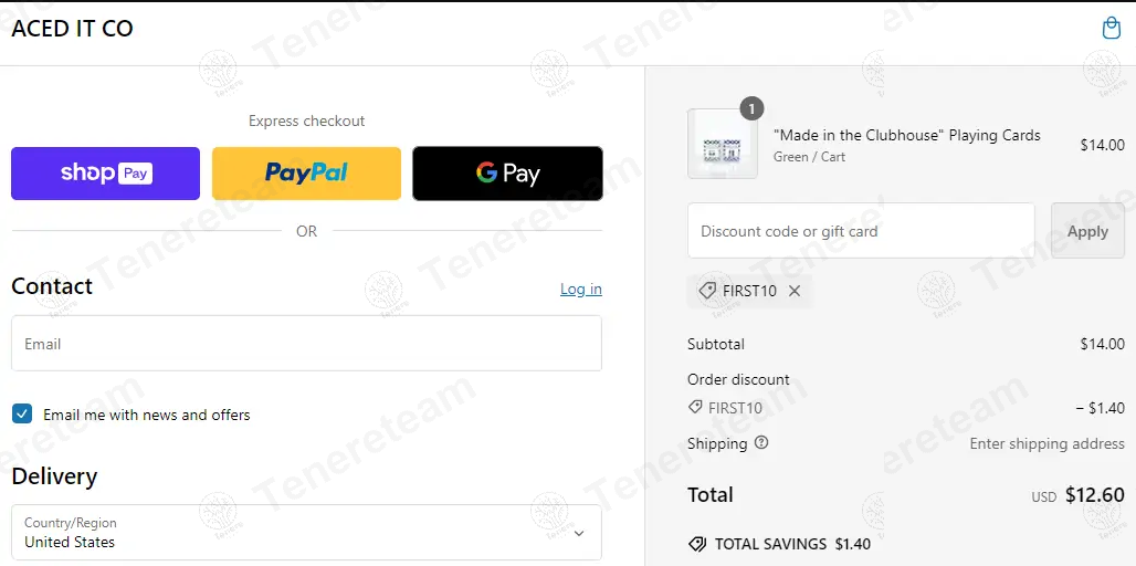 Aced It Co apply coupon code
