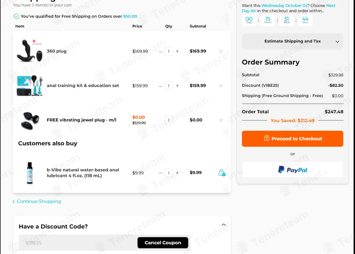 B Vibe apply coupon code