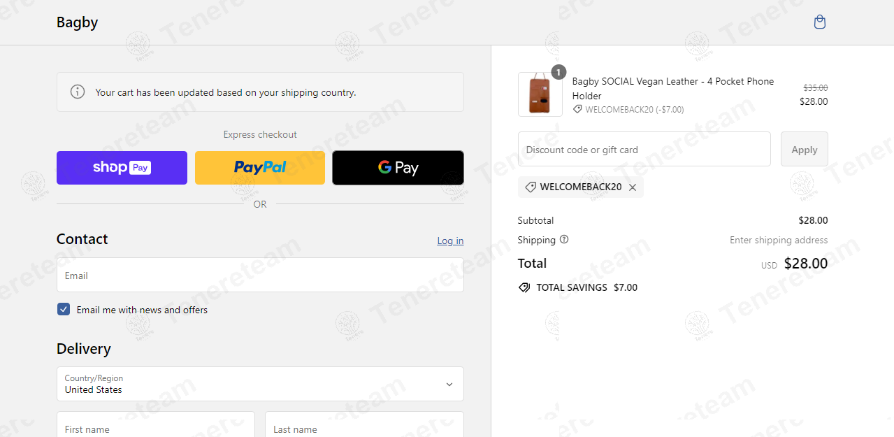 Bagby apply coupon code