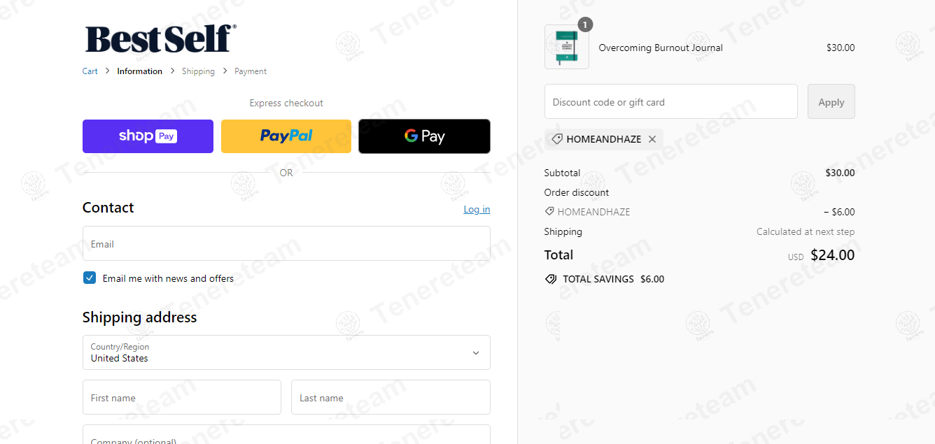 BestSelf Co apply coupon code