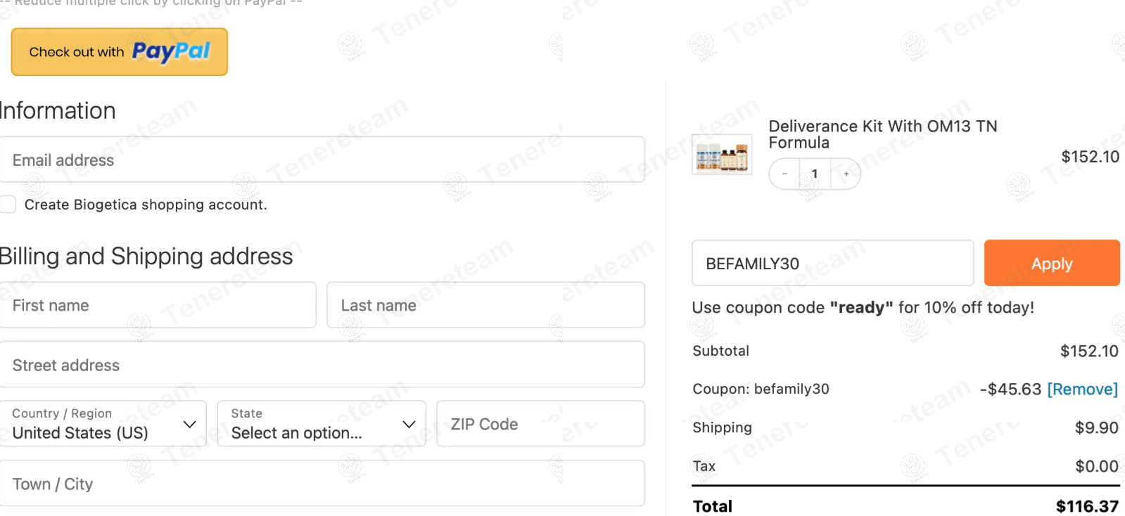 Biogetica apply coupon code