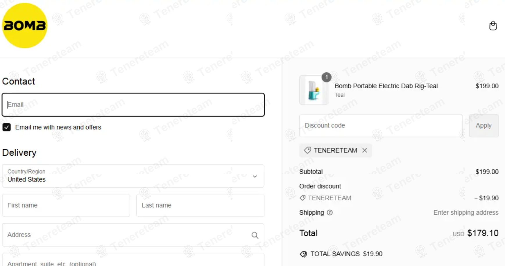 Bomb Official apply coupon code