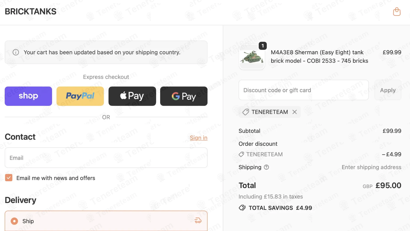 70% OFF Bricktanks UK Coupon Codes - March 2026 Promo Codes