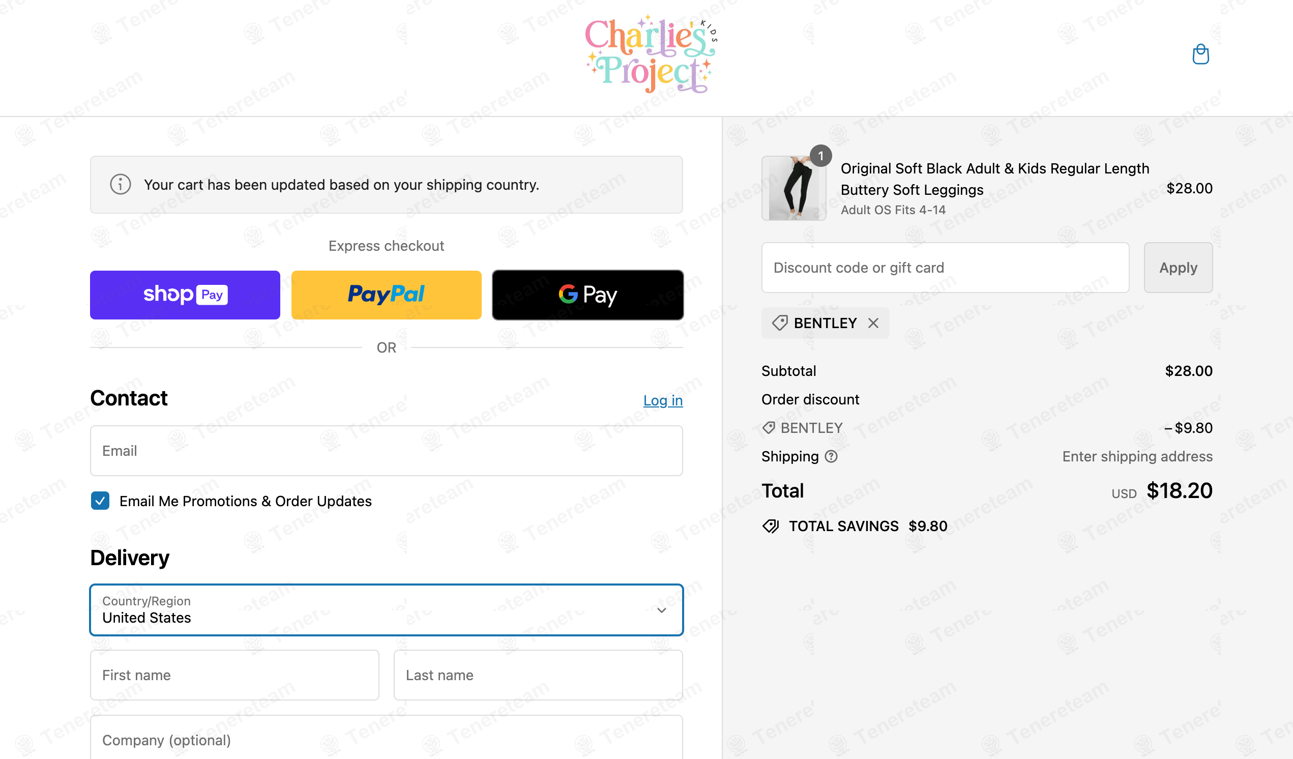 Charlies Project apply coupon code