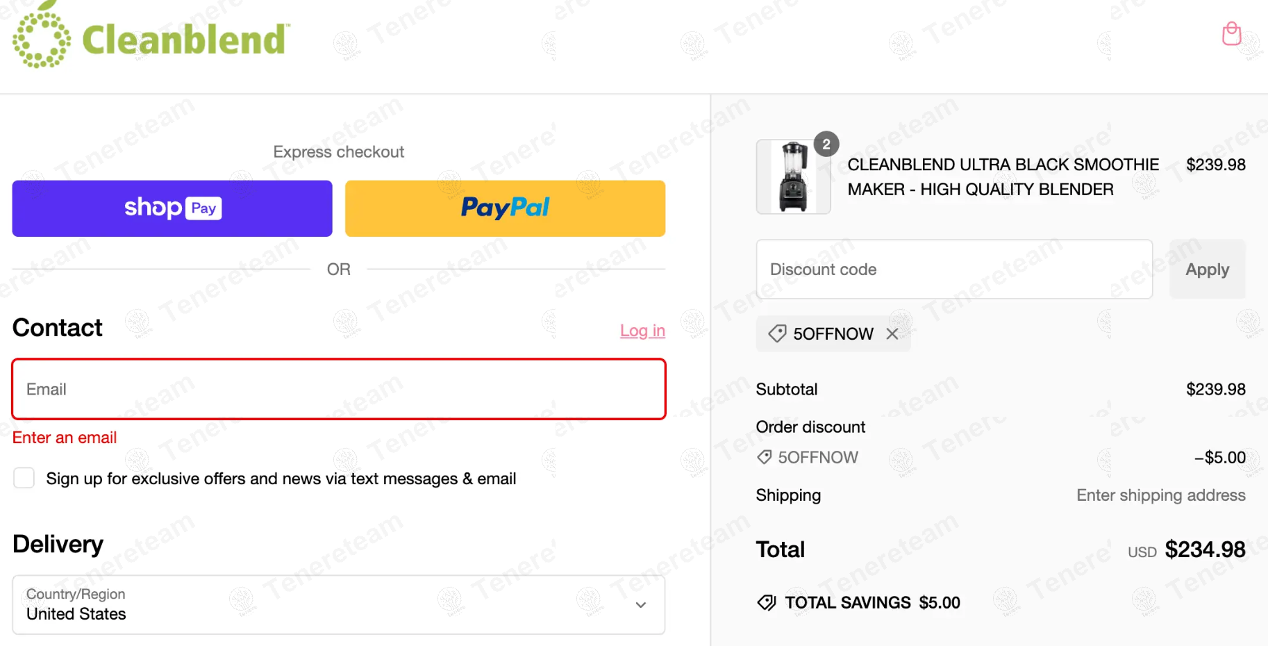Cleanblend apply coupon code