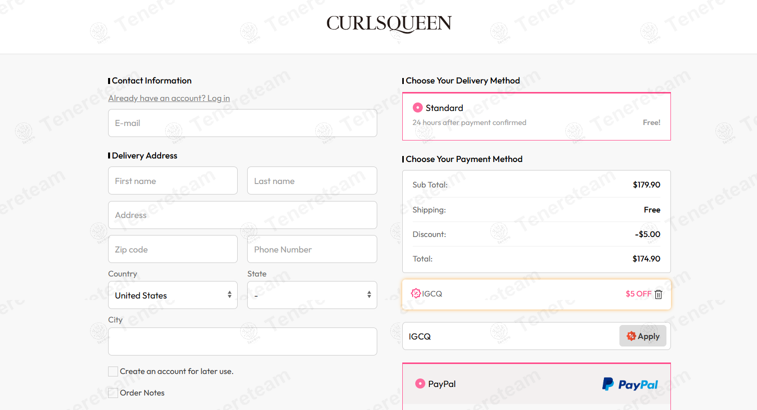 CurlsQueen apply coupon code