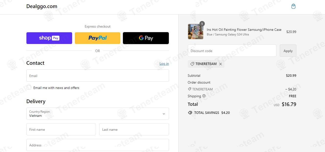 Dealggo apply coupon code