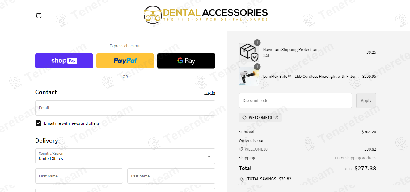 Dental Accessories apply coupon code