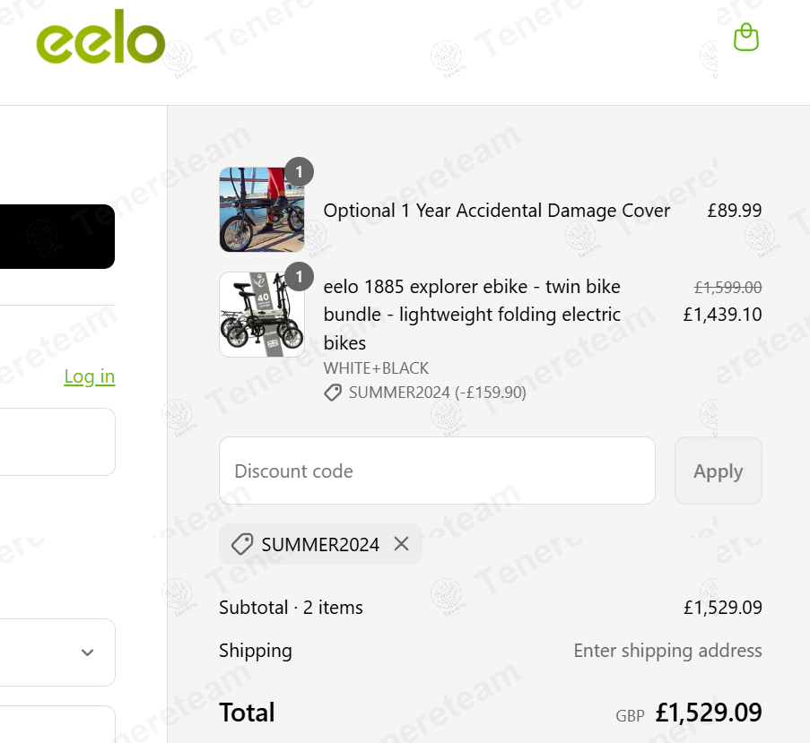 Eelo Products apply coupon code