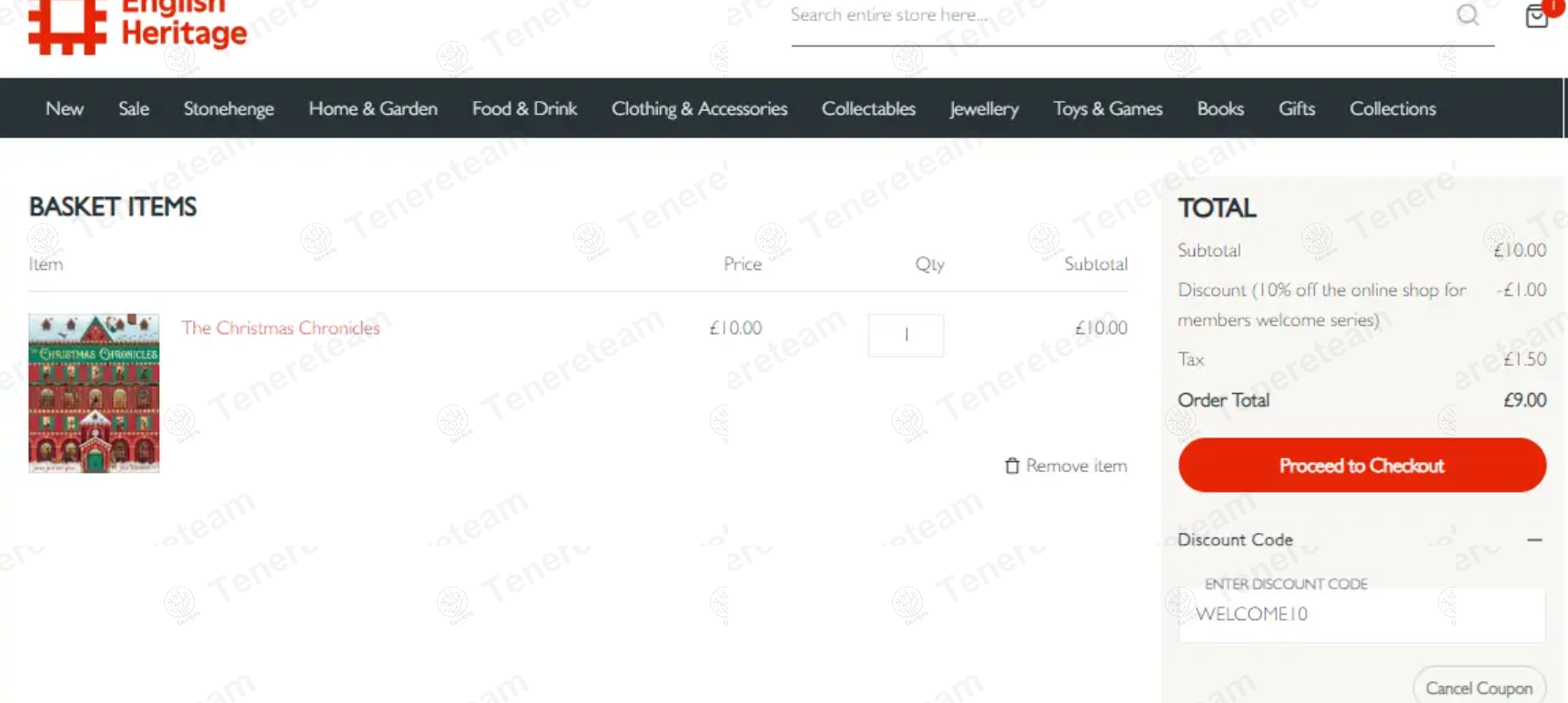 English Heritage Shop apply coupon code