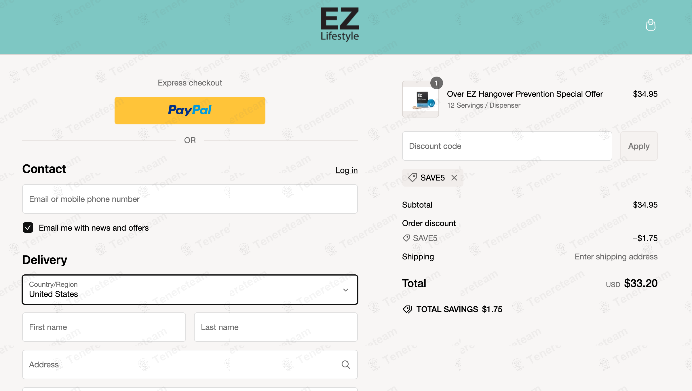 Ez Lifestyle apply coupon code