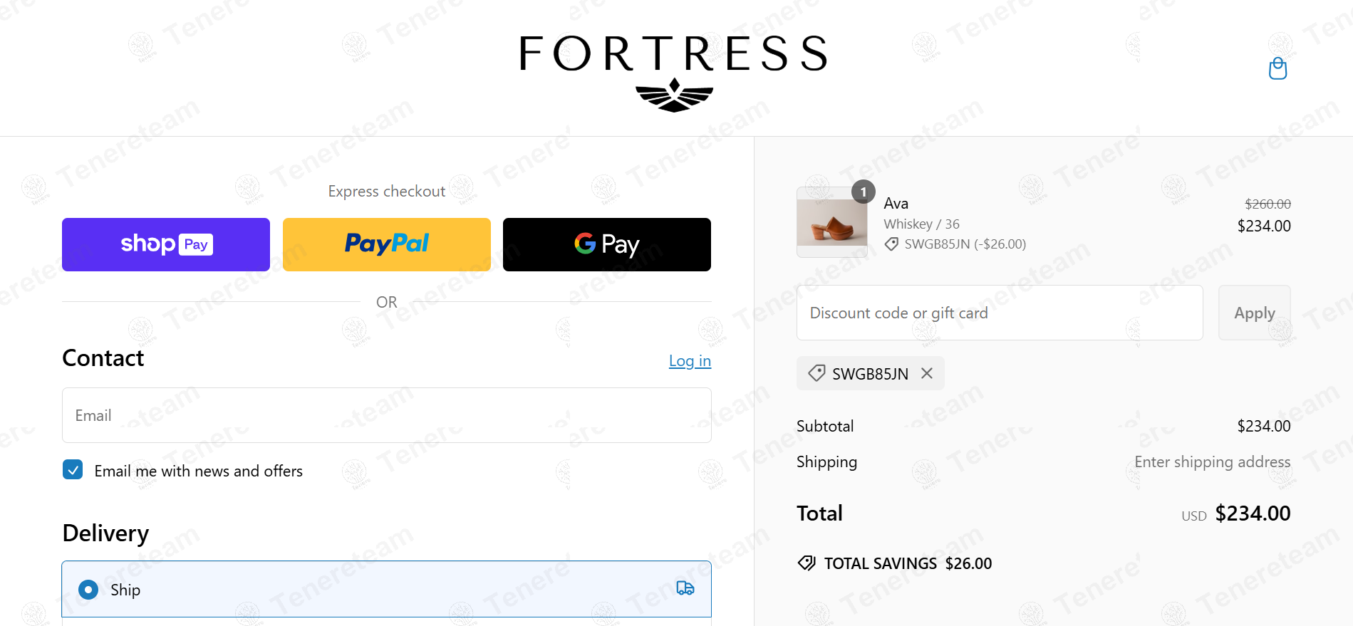 Fortress Shoes apply coupon code