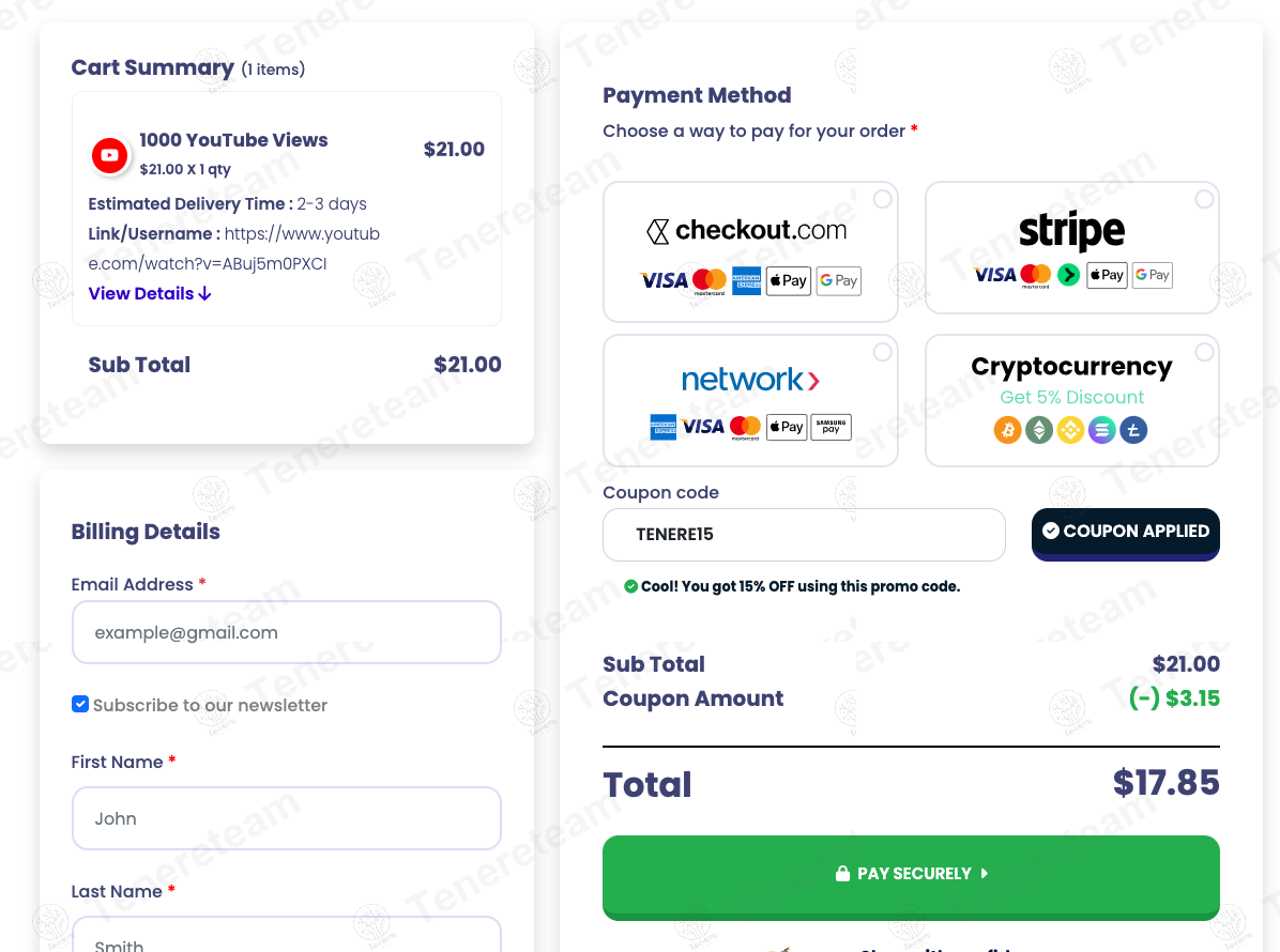 GetAFollower apply coupon code
