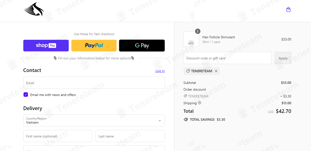 HH Cosmetics apply coupon code