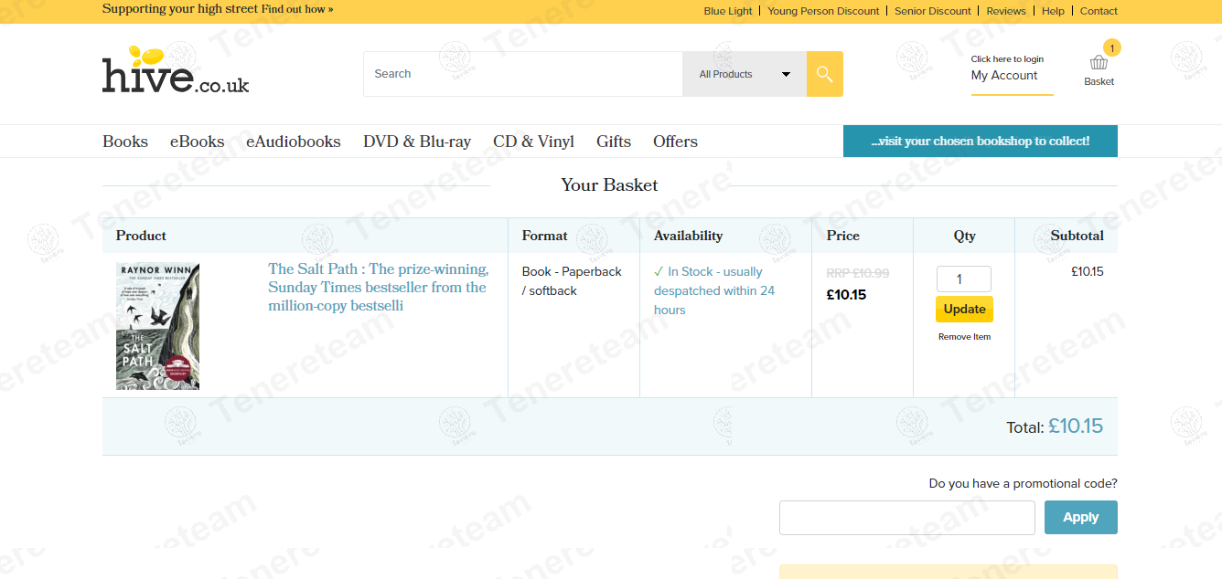 Hive UK apply coupon code