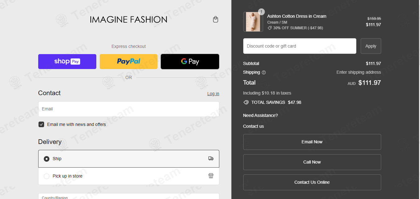 Imagine Fashion apply coupon code