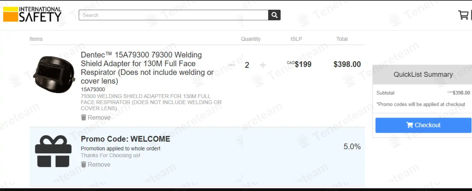 International Safety apply coupon code