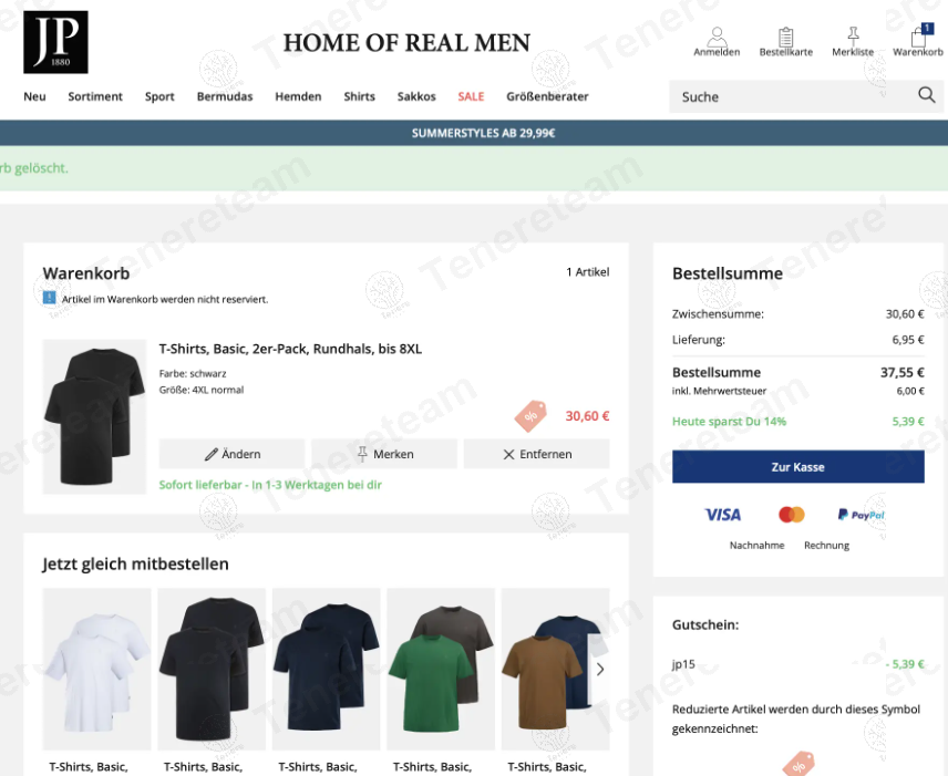 JP 1880 DE apply coupon code