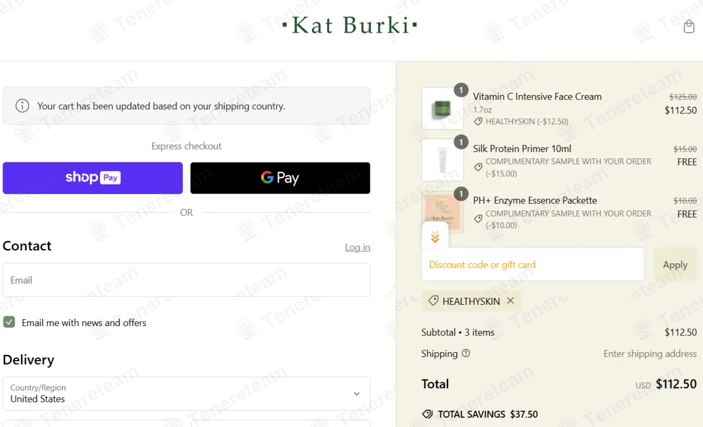 Kat Burki Skincare apply coupon code
