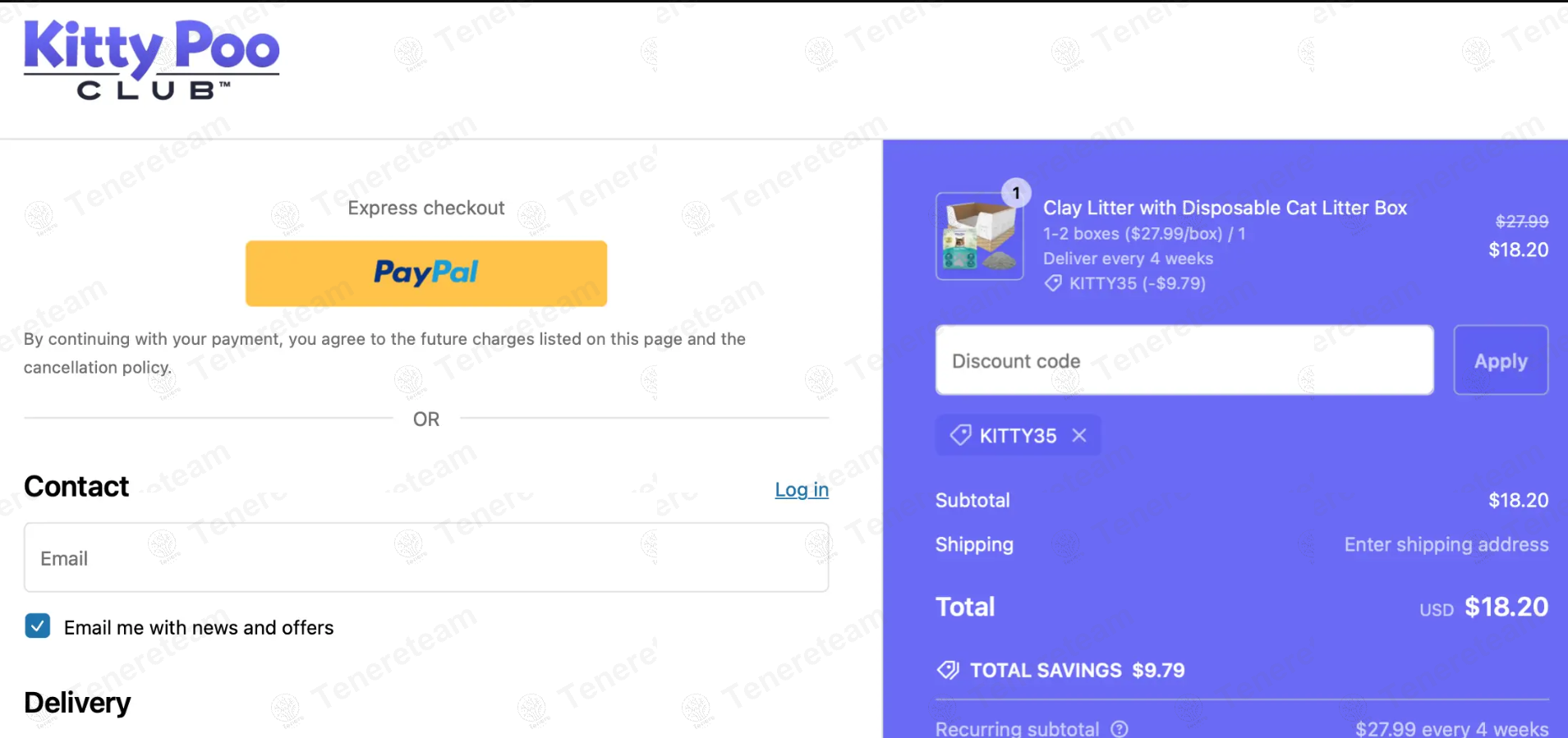 Kitty Poo Club apply coupon code