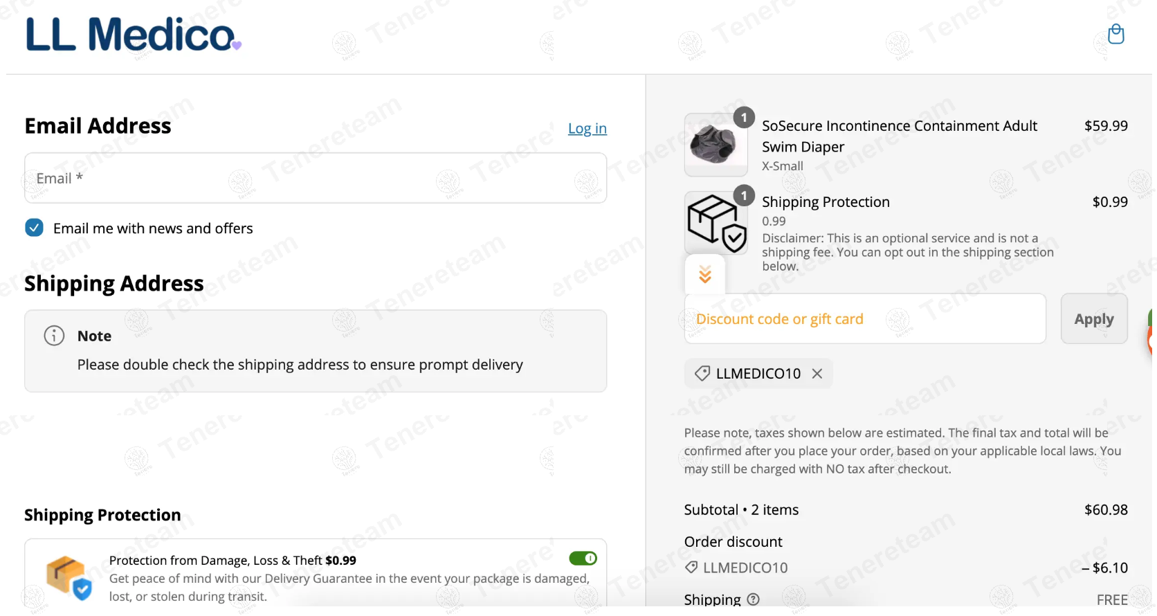 LL Medico apply coupon code