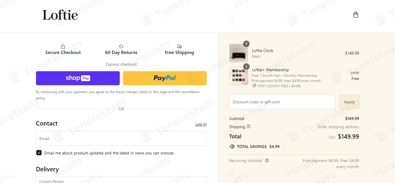 Loftie apply coupon code