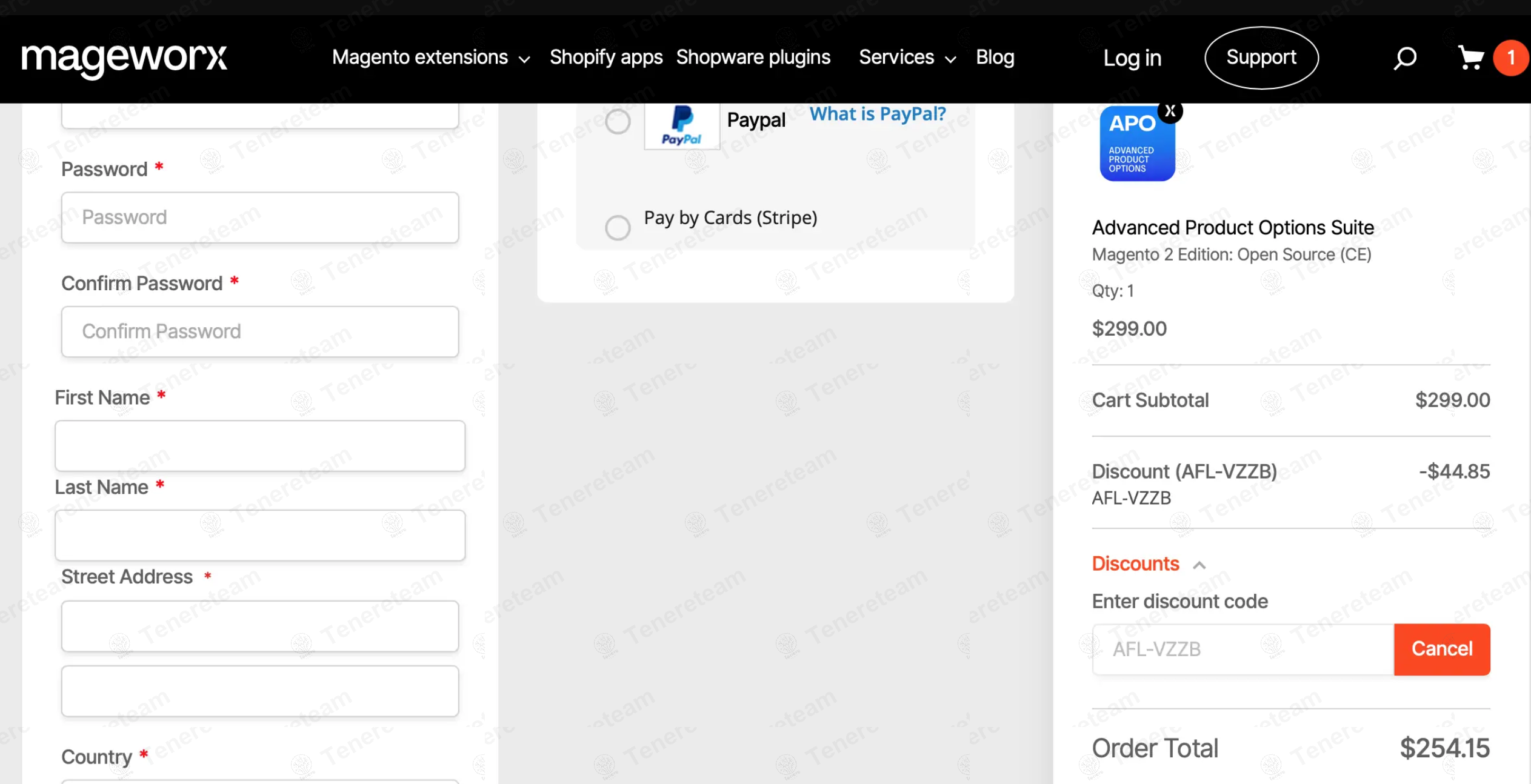 Mageworx apply coupon code