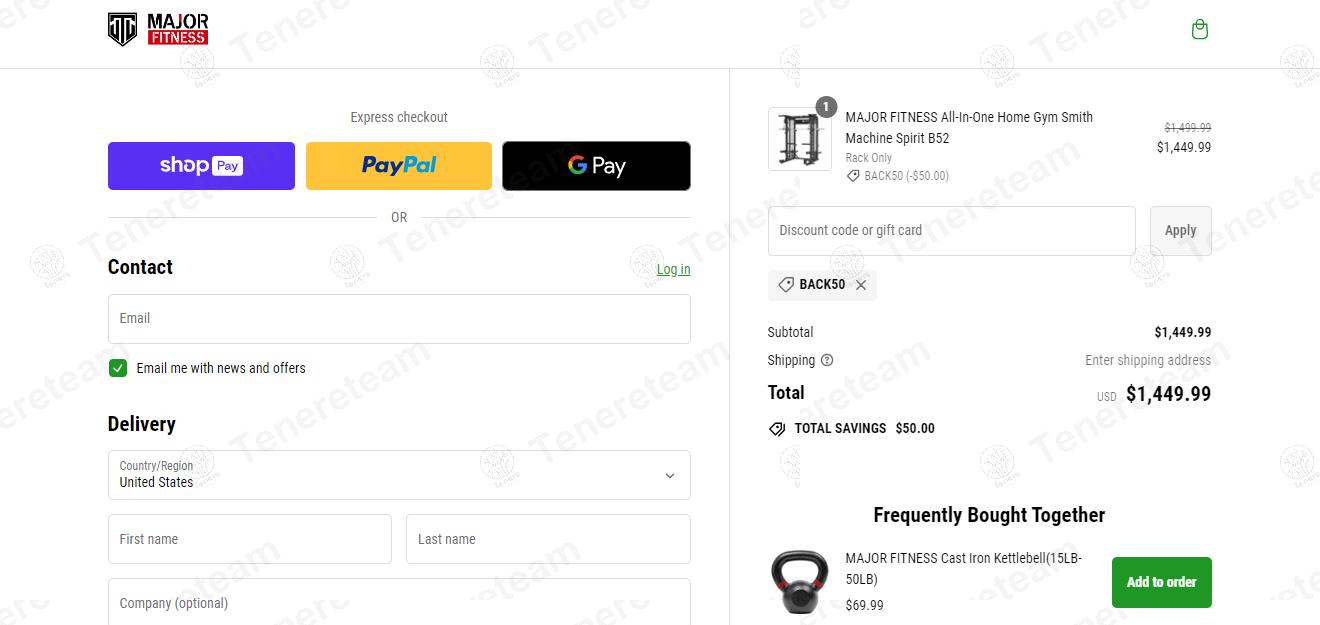 Major Lutie apply coupon code