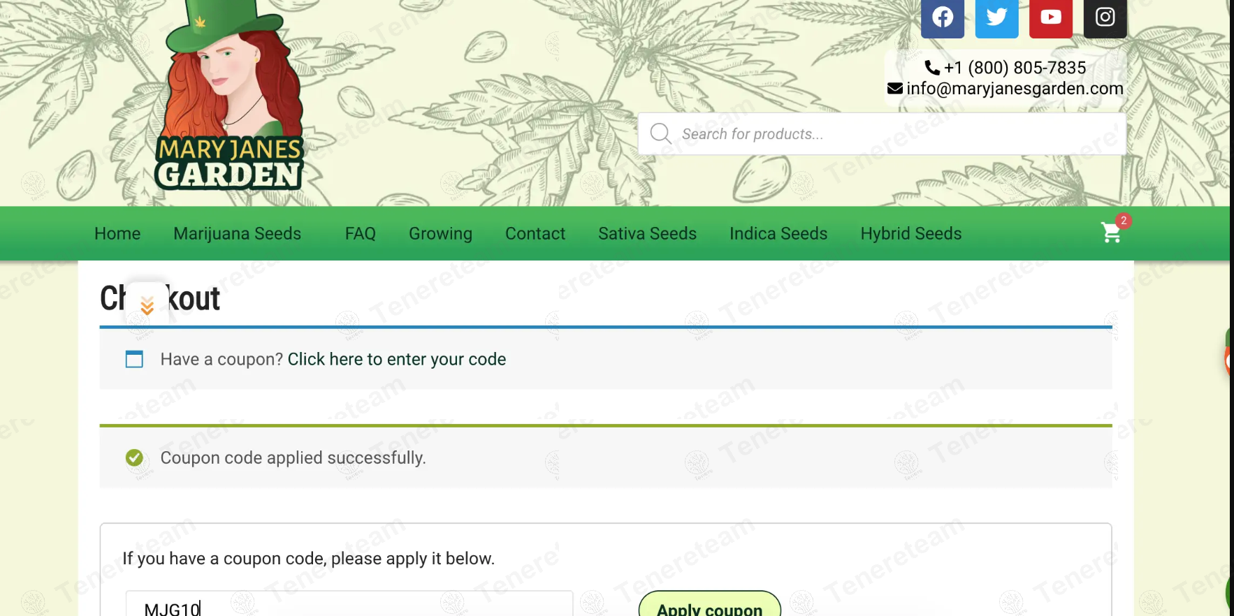 Mary Jane's Garden apply coupon code