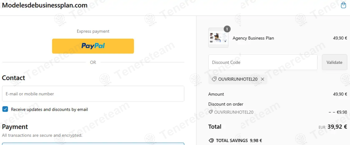 Modeles de Business Plan apply coupon code