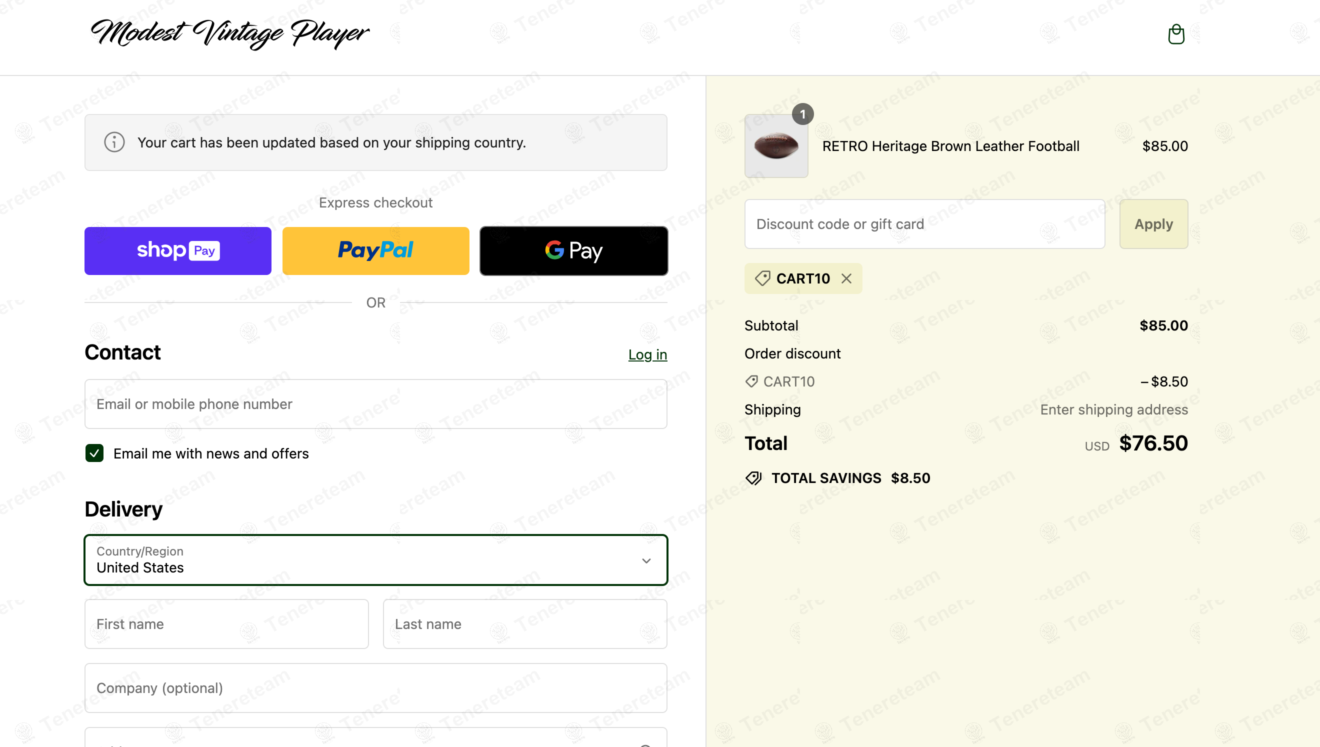 Modest Vintage Player apply coupon code