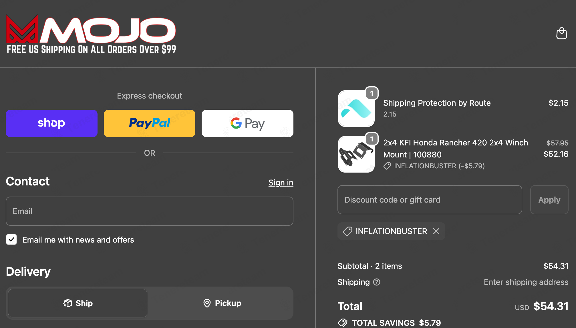 Mojomotosport apply coupon code