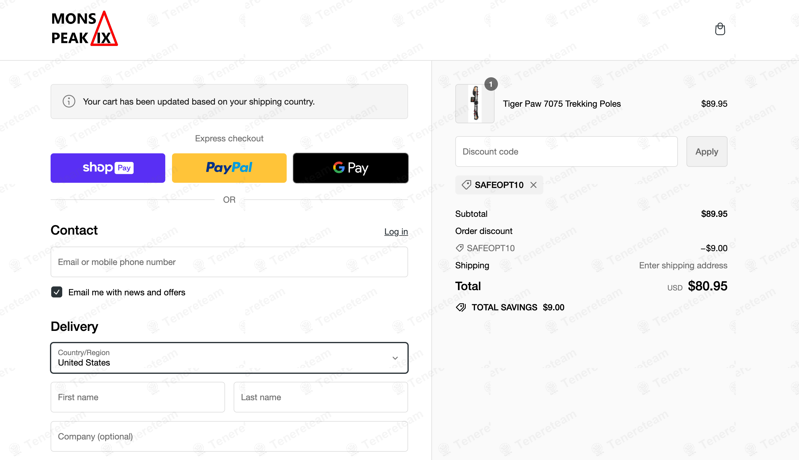 Mons Peak IX apply coupon code