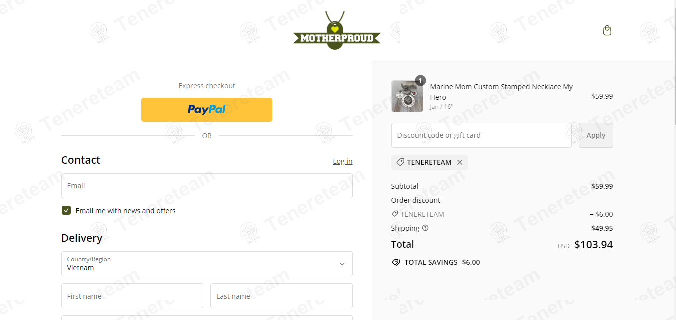 Mother Proud apply coupon code
