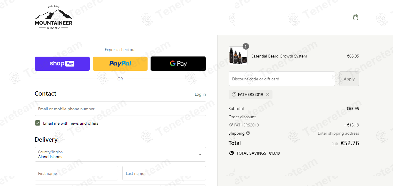 Mountaineer Brand apply coupon code