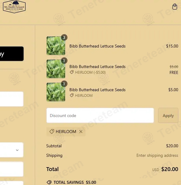 My Health Forward apply coupon code