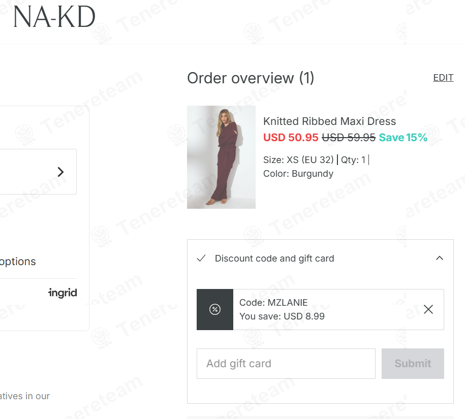 NA-KD apply coupon code