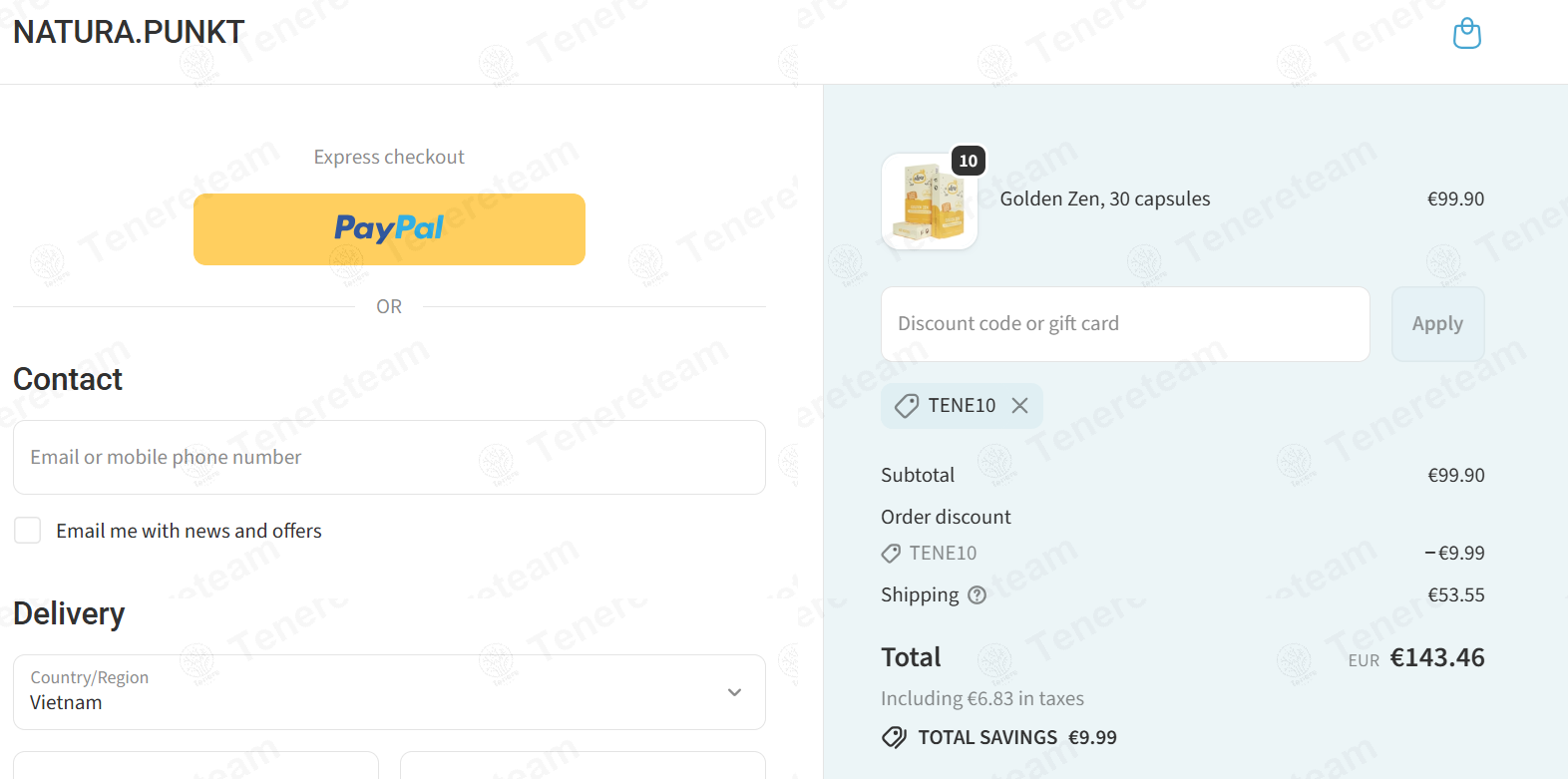 NATURAPUNKT apply coupon code