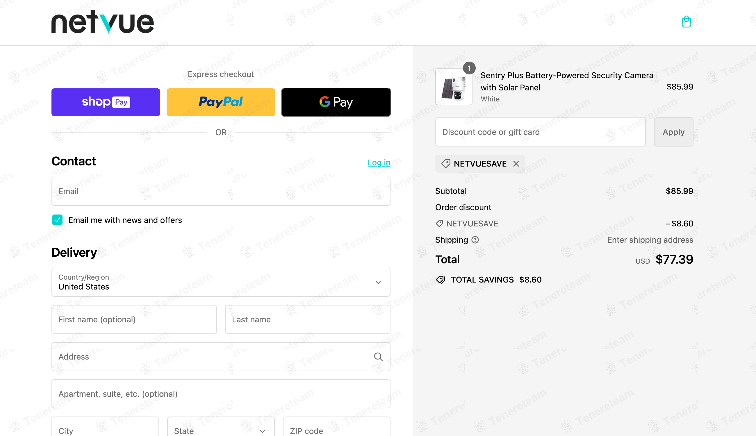 Netvue apply coupon code
