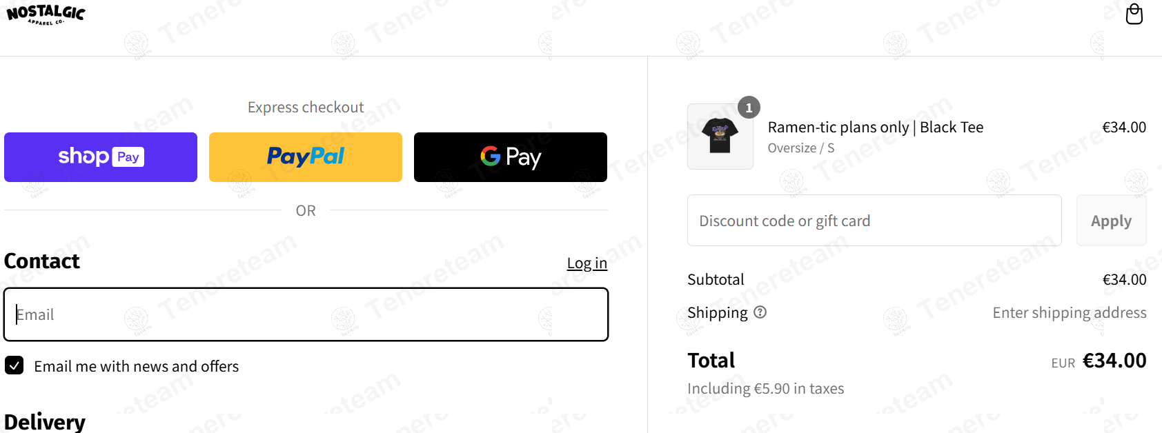 Nostalgic Apparel apply coupon code