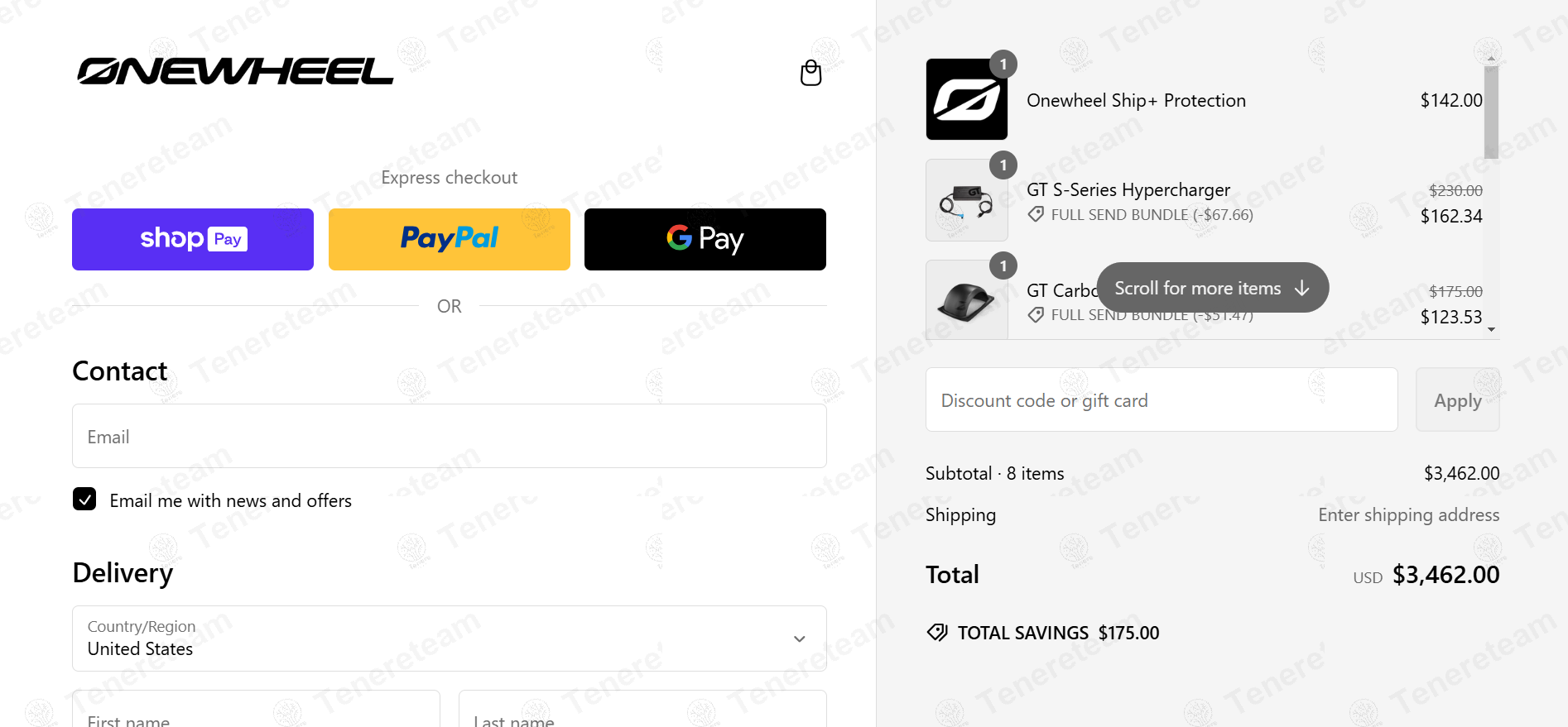 Onewheel apply coupon code