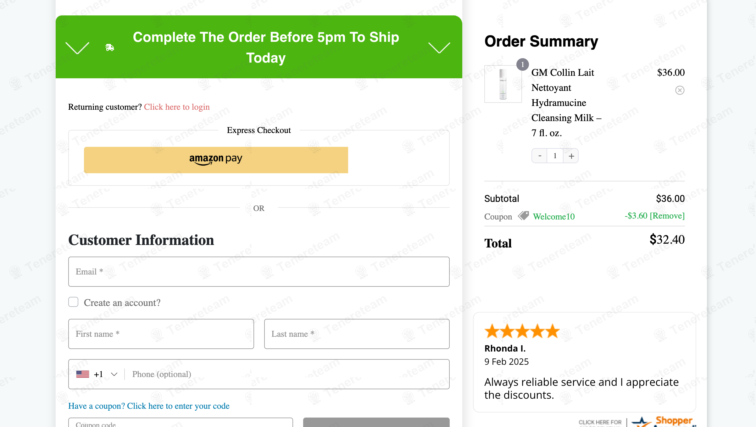 Organic Skin Care apply coupon code
