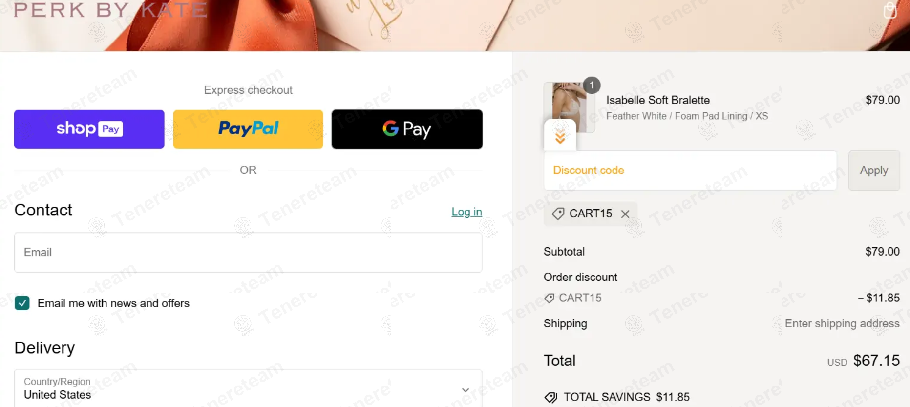 Perk by Kate apply coupon code