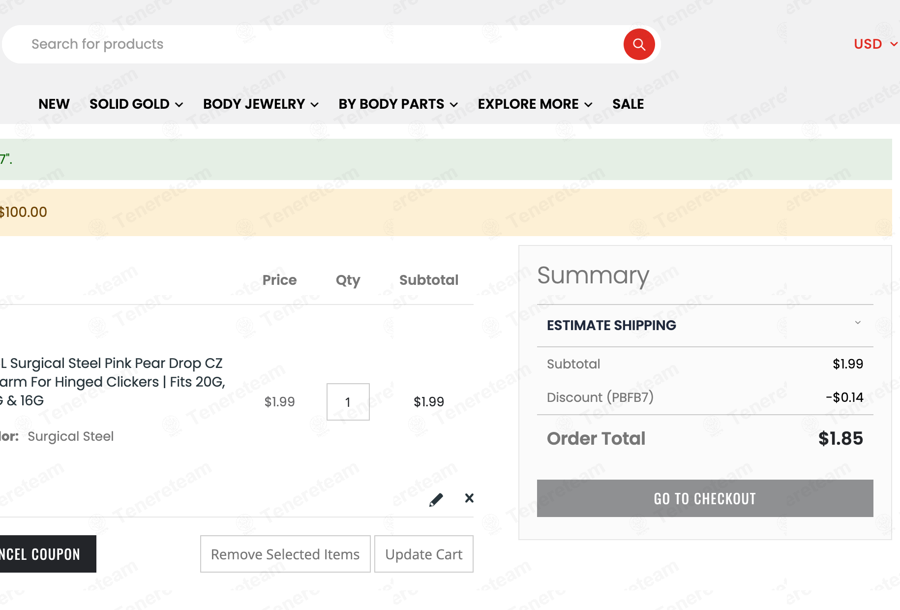 Piercebody.com apply coupon code