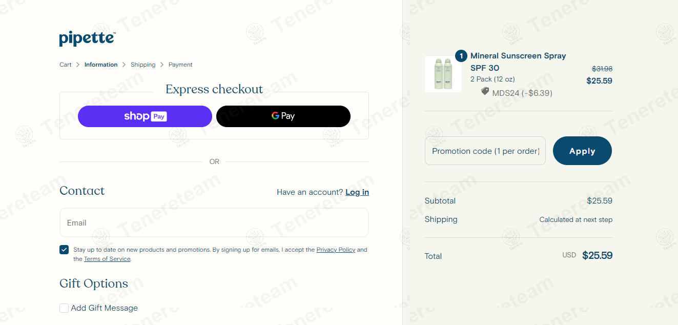 Pipette Baby apply coupon code