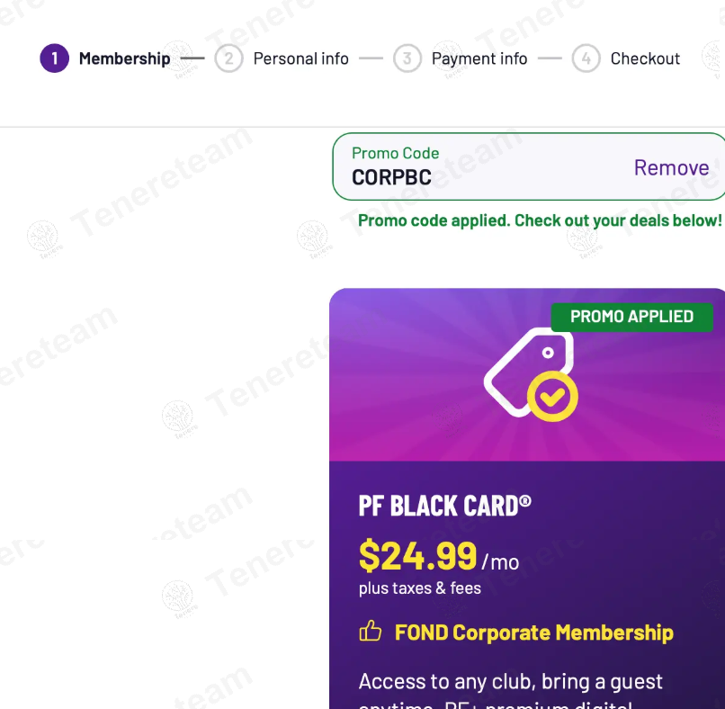 Planet Fitness apply coupon code
