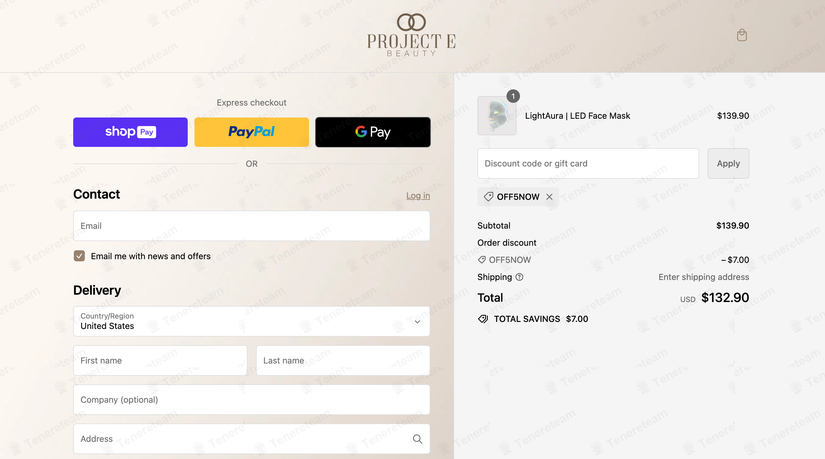 Project E Beauty apply coupon code