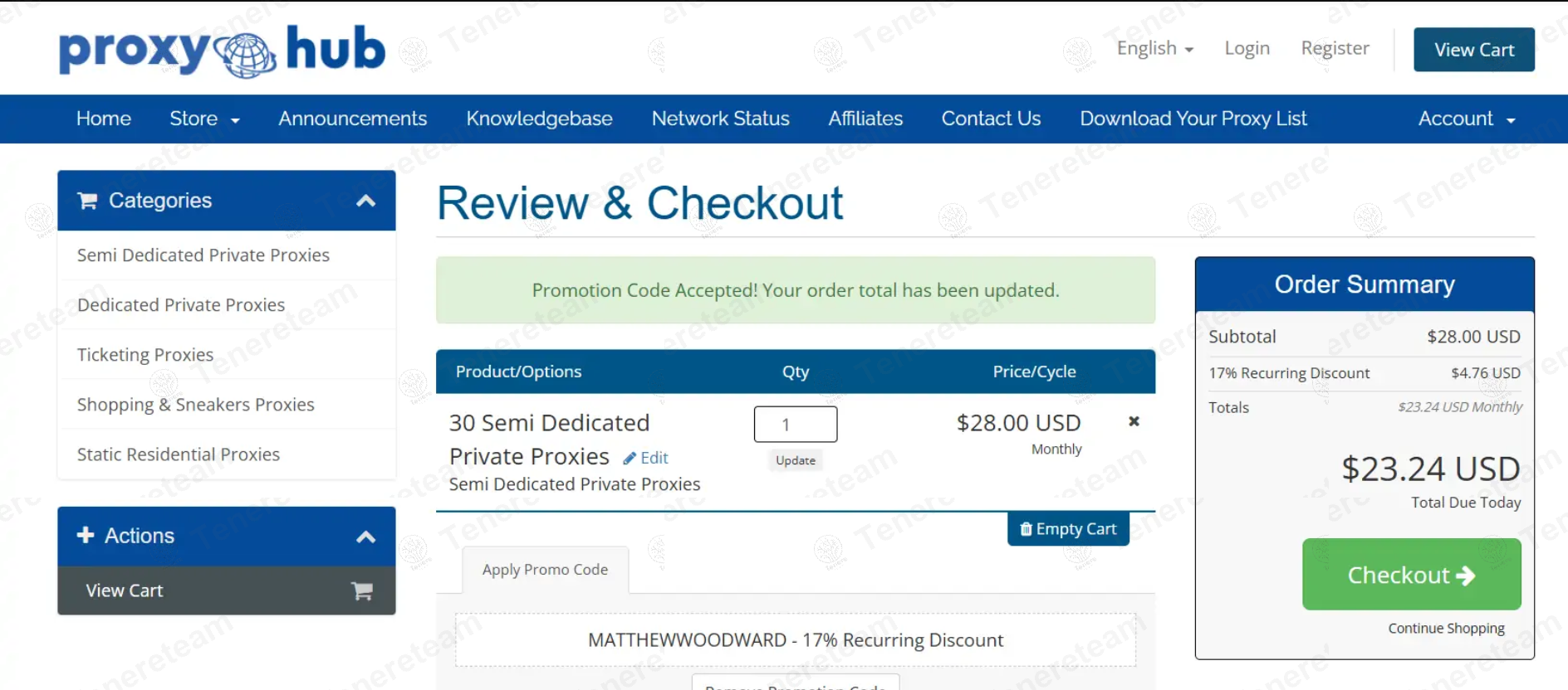 Proxy-Hub apply coupon code