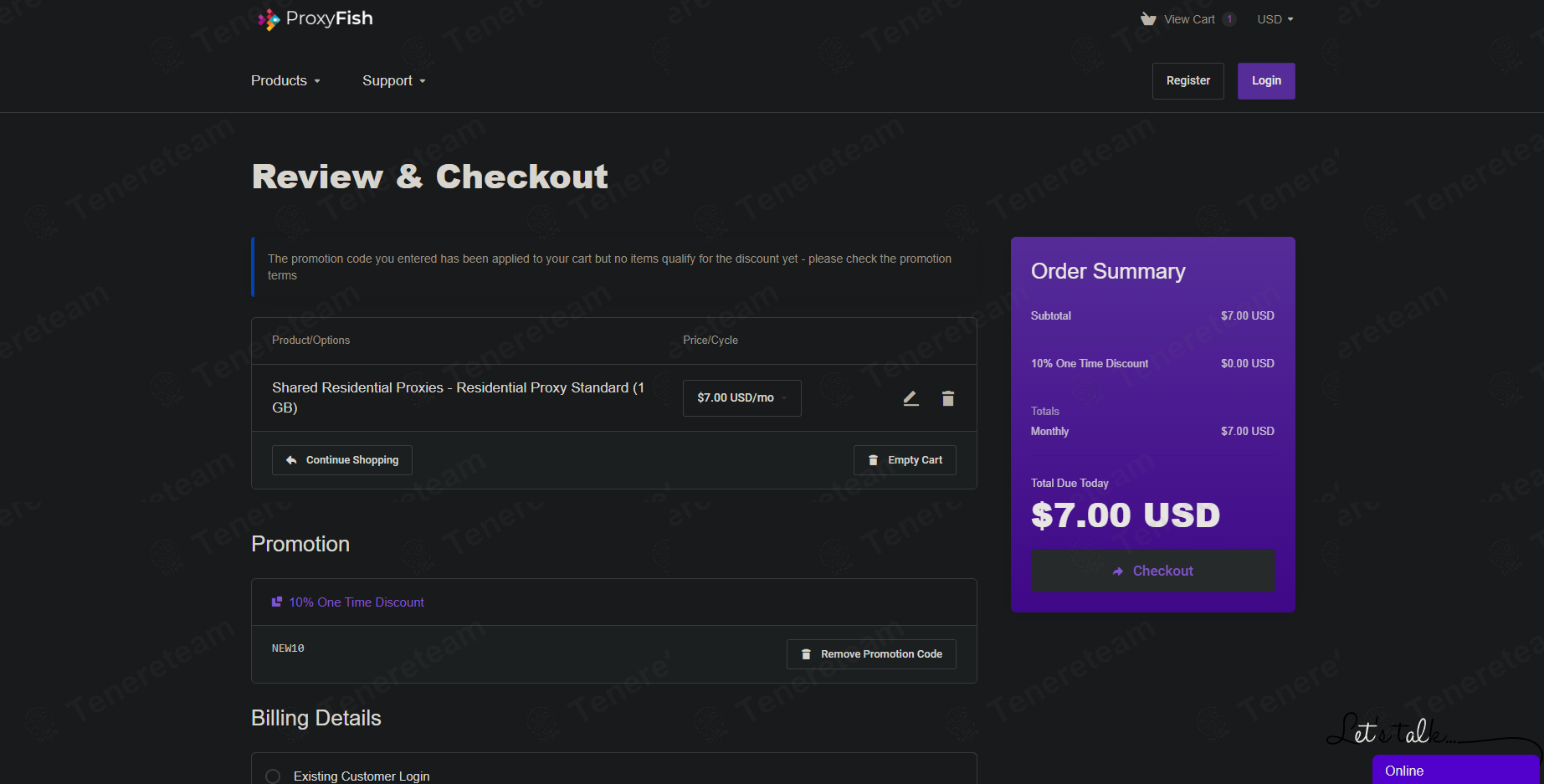 ProxyFish apply coupon code